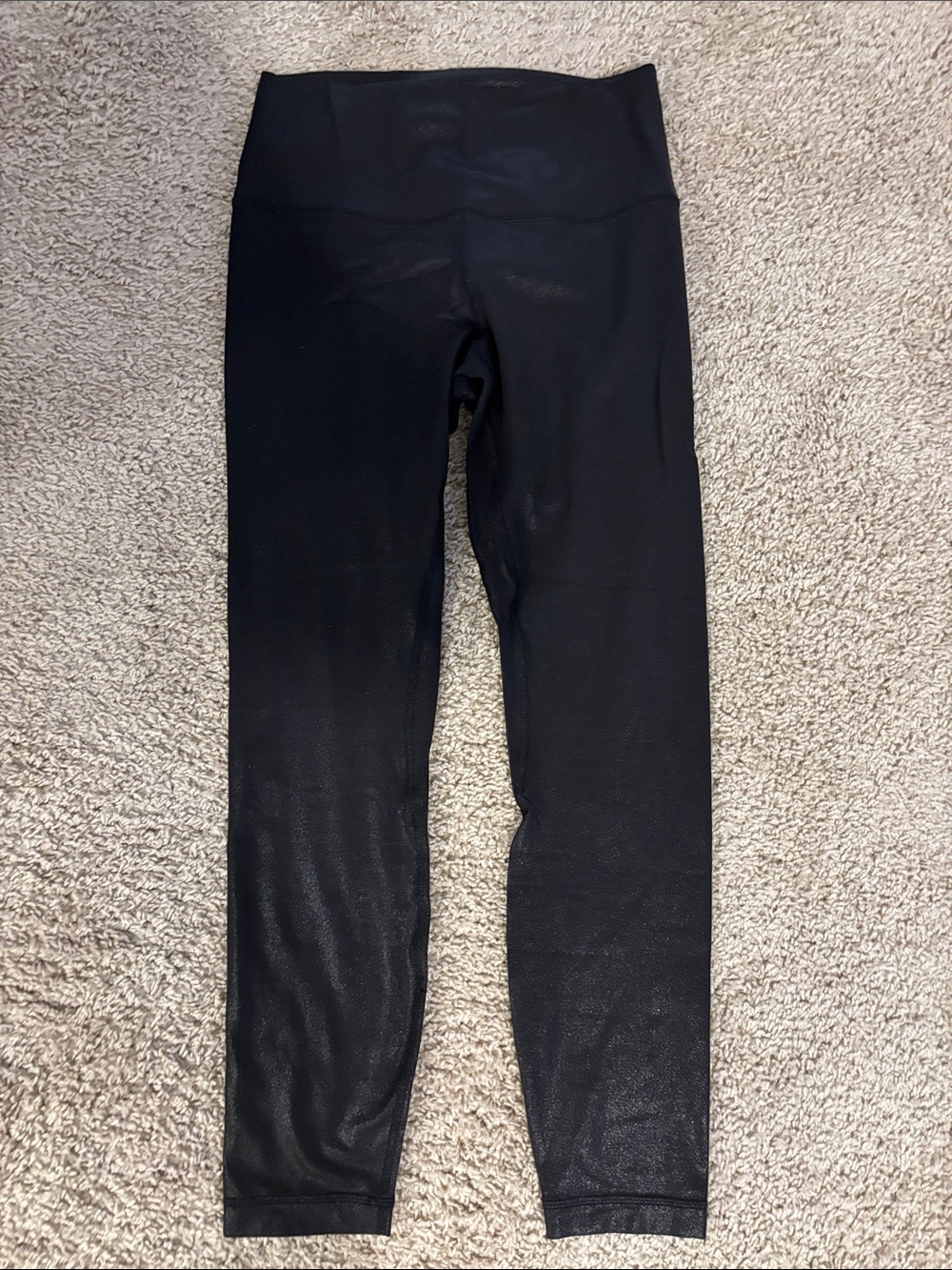 lululemon athletica Shiny Black High-Waist Leggings